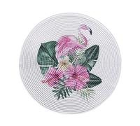 1001KDO POUR LA MAISON Set de Table Rond Flamant Rose