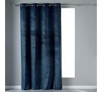 1001kdo Rideau a Oeillets Velours 140x240cm Velvetina Marine