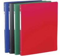 [100202370-2] ELBA Lot de 2 Classeurs 4 anneaux Souple Yéka A4 Dos de 20 mm Noir