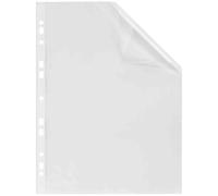 Boite de 100 pochettes perforées Oxford a4 polypro lisse 5/10ème incolore