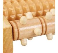 10027493 Bois,10 Rouleaux,Noeuds,Masseur Réflexologie,Massage De Pieds,Détente,Nature,5 X 27 X 20 Cm