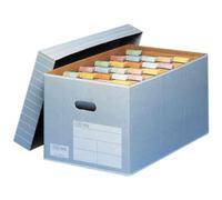 [100333273] ELBA Lot de 5 boîtes d'archives et de transport TRIC pour A4 Gris