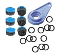 1004001 Schläfer | Kit Filtre Anticalcaire pour Aérateur Robinet M22/M24/M28 | Cartouches + Joints + Clé Universelle pour Mousseur de mitigeur | Compatible NEOPERL | Économie d'eau | Lot de 7 pièces