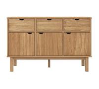 (10046)Commode - contemporain - Buffet rangement - OTTA 114x43x73,5 cm Bois massif de pin ,poid:27 kg