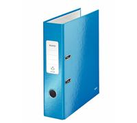 [10050036] LEITZ Classeur à levier 180° plastifié WOW Dos de 80 mm Bleu Métal...