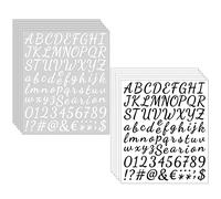 1008 Pièces 12 Feuilles Chiffres Autocollants Lettres Alphabet Vinyle Stickers Lettres Alphabet Lettres Autocollantes Autocollants de Numéros Lettres pour Scrapbooking,Travaux Manuels,Cartes de Vœux