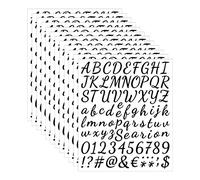 1008 Pièces 12 Feuilles Chiffres Autocollants Lettres Alphabet Vinyle Stickers Lettres Alphabet Lettres Autocollantes Autocollants de Numéros Lettres pour Scrapbooking,Cartes de Vœux,Travaux Manuels