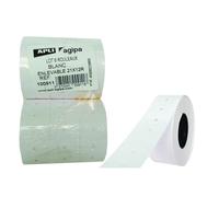 APLI Étiquettes 100911 – Paquet 6 rouleaux de 1000, blanc rectangulaire