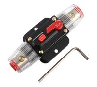 100a Disjoncteur Interrupteur 100 Amp Fusible Inline Holder 12v-55v Dc Bouton De Réinitialisation Manuelle Pour Système D'amplificateur De Son Audio De Voiture Rv Home Marine Boat Truck