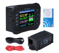 100A wifi moniteur batterie 12V 24V 36V 48V 72V moniteur batterie 10-100V affichage tension app télécommande moniteur batterie caravane garde batterie (KM110F avec alarmes)