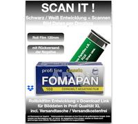 100ASA B+W Film à Rouler 120 mm + développement de Film + numérisation avec Retour des négatifs