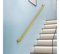 100cm 150cm Garde Corps Escalier Murale Main Courante Escalier Pour Intérieure Extérieu, Poignée Rambarde De Sécurité Pour Entrée Portail Couloir Lofts(Gold,80cm/2.6ft)