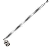 100cm 7 Sections Antenne Télescopique, Antenne Télescopique Portable FM, Antennes Radio FM Télescopiques Portables, avec Connecteur BNC, pour TV Dab AM/FM Réception Stéréo