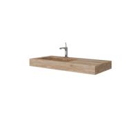 100CM HPL LAVABO DE SALLE DE BAIN CHÊNE MIEL EFFET BOIS