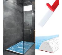 100cm Joint Porte Douche Autocollante Joint Salle De Bain Blanc Silicone Joint Etancheite Douche Barrage Eau Douche Autocollante Pour Cuisines,Salles De Bains Et Baignoires