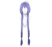 100cm Long Purple Wig Cosplay Braiding Hair Halloween Costume Party Play Wigs For Women Heat Resistant Fiber