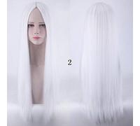 100Cm Long Staight Cosplay perruque résistant à la chaleur cheveux synthétiques Anime fête perruques 10 couleur coloré 2