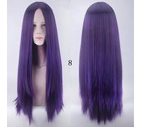 100Cm Long Staight Cosplay perruque résistant à la chaleur cheveux synthétiques Anime fête perruques 10 couleur coloré 8