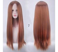 100Cm Long Staight Cosplay Wig Heat Resistant Synthetic Hair Anime Party wigs 10 color Colourful 7