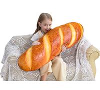 100cm Traversin Oreiller Oreiller, Bread Traversin Soft Lumbar Funny Food Plush Stuffed Toy for Jetez un Oreiller Photographie Fond Arrière-plan, Oreiller Canapé Arrière, Décor Maison(100cm)