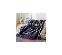 (100cm x 130cm,#28)Valentino Rossi 46 Motorcycle Racing Blanket Throw Bed Sofa Warm Soft Blanket UK