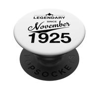 100e Anniversaire Né en Novembre 1925 Vintage 100 Ans d'âge PopSockets PopGrip Adhésif