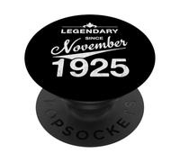 100e Anniversaire Né en Novembre 1925 Vintage 100 Ans d'âge PopSockets PopGrip Adhésif