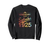 100e anniversaire Né en Septembre 1925 Vintage 100 ans d'âge Sweatshirt