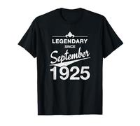 100e anniversaire Né en Septembre 1925 Vintage 100 ans d'âge T-Shirt