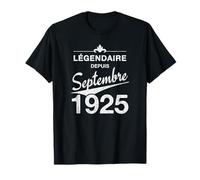 100e anniversaire Né en Septembre 1925 Vintage 100 ans d'âge T-Shirt