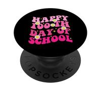 100e Journée Rétro des Professeurs De L'école, Femmes Et Filles, Happy 100 Days PopSockets PopGrip Adhésif
