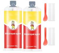 100g*2 Colle De Réparation Pvc, Colle De Réparation Multi-usages, Adhésif De Soudage Pour Métaux Haute Résistance,Colles Polyvalente Haute Résistance Soudure À Froid - Scellant Polyvalent Pour Percer