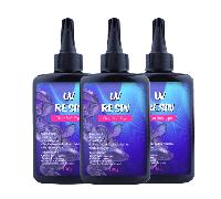 100g/200g/300g Résine de durcissement UV (Douce) - Cristal clair, résine époxy à durcissement rapide convenant pour la fabrication de bijoux, l'artisanat, le moulage et le revêtement ABS