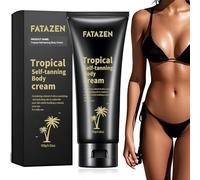 100g Autobronzant foncée visage et corps, Corps Peau Lumineuse et Basanée,Auto bronzant,Convenable pour toutes les teintes de peau mate, Sans laisser de traces