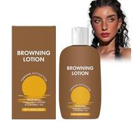 100g Creme Bronzante, Auto-Bronzante Bronzage Naturel Crème, Auto-bronzante Biologique et Naturelle Autobronzant Crème Visage et Corps, Lotion de noircissement de la peau