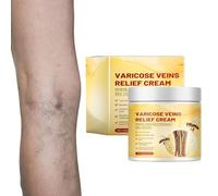 100g Crème pour Contre les Varices au Venin d'Abeille, Crème de Traitement des Varices pour Jambes, Crème de Récupération des Varices au Venin d'abeille, Unisexe Crème Réparatrice au Venin d'abeille
