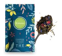 100g de Thé Vert aux saveurs de pêche et d’abricot - Délicieux Chaud ou Glacé | Kimono COMPTOIR FRANÇAIS DU THÉ