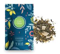 100g de thé vert parfumé à la noix de coco et à l'ananas - Délicieux Chaud ou Glacé | Coco Caline COMPTOIR FRANÇAIS DU THÉ