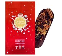 100g d'Infusion de Noël aux notes épicées de cannelle, cardamome, et anis étoilé | Vin Chaud COMPTOIR FRANÇAIS DU THÉ