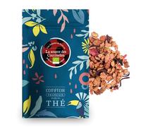 100g d'Infusion - La Source des Coccinelles - COMPTOIR FRANÇAIS DU THÉ | Notes de fruits rouges - Désaltérante, sans sucre ajouté - En vrac, sachet zip refermable, sans théine