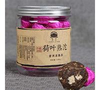 100g Feuille de Lotus Thé Puer Mûr Chine Original Thé Puerh Bon Naturel et Organique Thé Pu'er sans Additifs Thé Pu-Erh