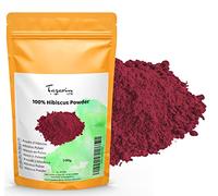 100g Fleurs d'Hibiscus en Poudre | Poudre de Hibiscus | Fleurs de Hibiscus Moulues | 100% Naturel, Pur et Sans Additifs - TazarinLtd