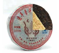 100g Long Yu Thé Puerh mûr Gâteau Puer du Yunnan Arôme et goût doux (100g*3)