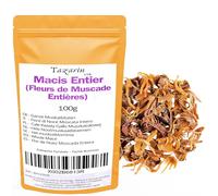 100g Macis Entier - Fleurs de Muscade Entières - Arôme & Goût Intense - 100% Naturel, Pur et Sans Additifs | TazarinLtd