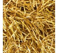 100g Papier Raphia Déchiqueté, Papier Déchiqueté Doré, Papier Remplissage Cadeau, Frisure pour Emballage, Remplissage de Boite Cadeau, Colis, Paniers, Décoration, Accessoires de Fêtes (Or)