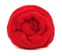 100G Rouge Laine a Feutrer Mérinos - 24 Options Pour Kit de Feutrage à L'aiguille - 19 Microns Rapide à Feutrer