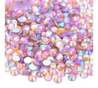 100g SS6 SS10 SS12 SS16 SS20 SS30 Strass en verre de couleur Non Hot Fix Strass à dos plat Pierres à ongles DIY-50 Topaz AB-SS10 100g 14400 pièces
