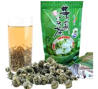 100g Thé Naturel Aux Fleurs De Jasmin Tisane Aux Perles De Jasmin Vert Bio Chinois Vert Parfumé Infusion Chaude Ou Froide En Vrac Frais Et Délicat Thé Brut Aromatisé
