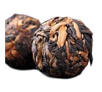 100g Thé Noir Chinois Dianhong Du Yunnan Fait Main Avec Mini Boules De Pu-Erh Dorées Thé Rouge Corsé Thé Vert Biologique Sans Additifs Boule De Pu Erh En Vrac