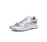100junzidao Baskets à Semelle épaisse pour Femmes Plateforme en Cuir Peplum Chaussures de Tennis et de Marche décontractées rétro Classiques Lacets Mesh Respirant Chaussures de Papa